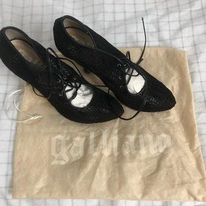 RARE Early 2000s John Galliano Lace-Up Corset Heels (EU 39; US 6.5)